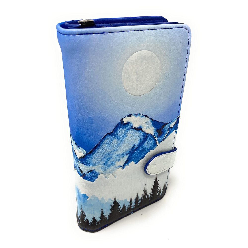 6193 Misty Mountain Large Wallet and Teen Girls Vegan Faux Leather 7"